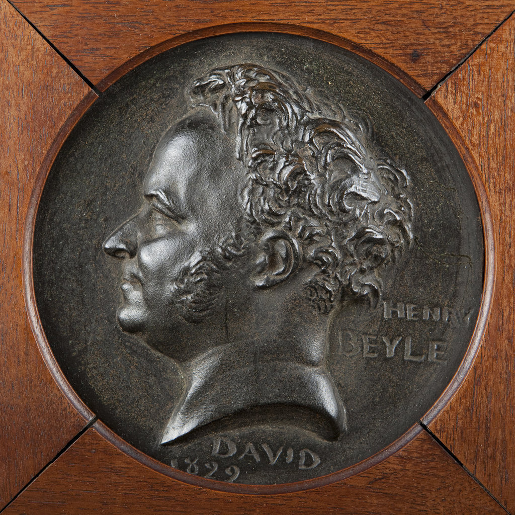 Detail of Stendhal, 1829 by Pierre-Jean David d'Angers