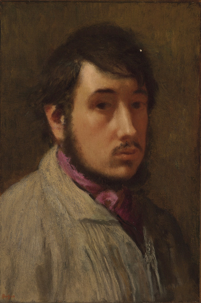 Detail of Self-Portrait, c. 1858 by Edgar Degas