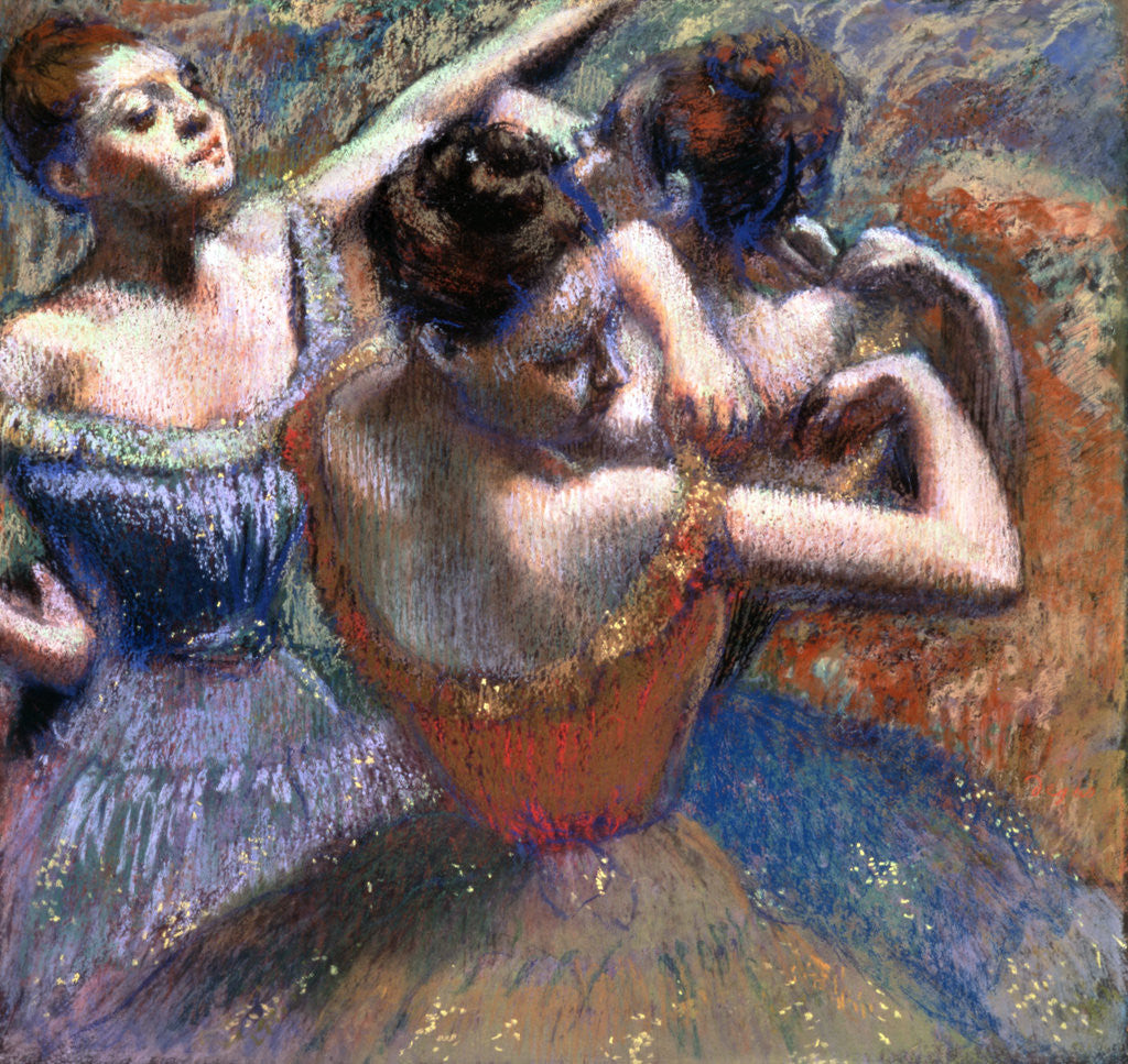Detail of The Dancers by Edgar Degas