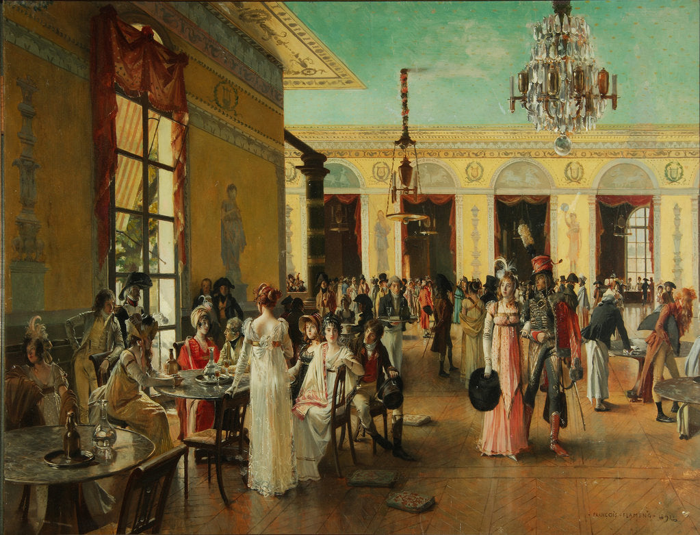 Detail of Café Frascati (A Scene From Napoleons Time=, 1893 by François Flameng