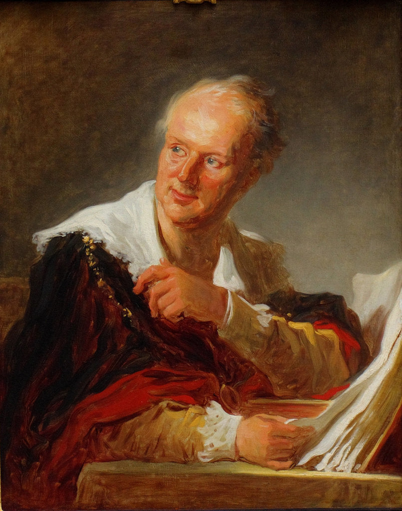 Detail of Portrait of Denis Diderot (1713?1784), ca 1769 by Jean Honoré Fragonard