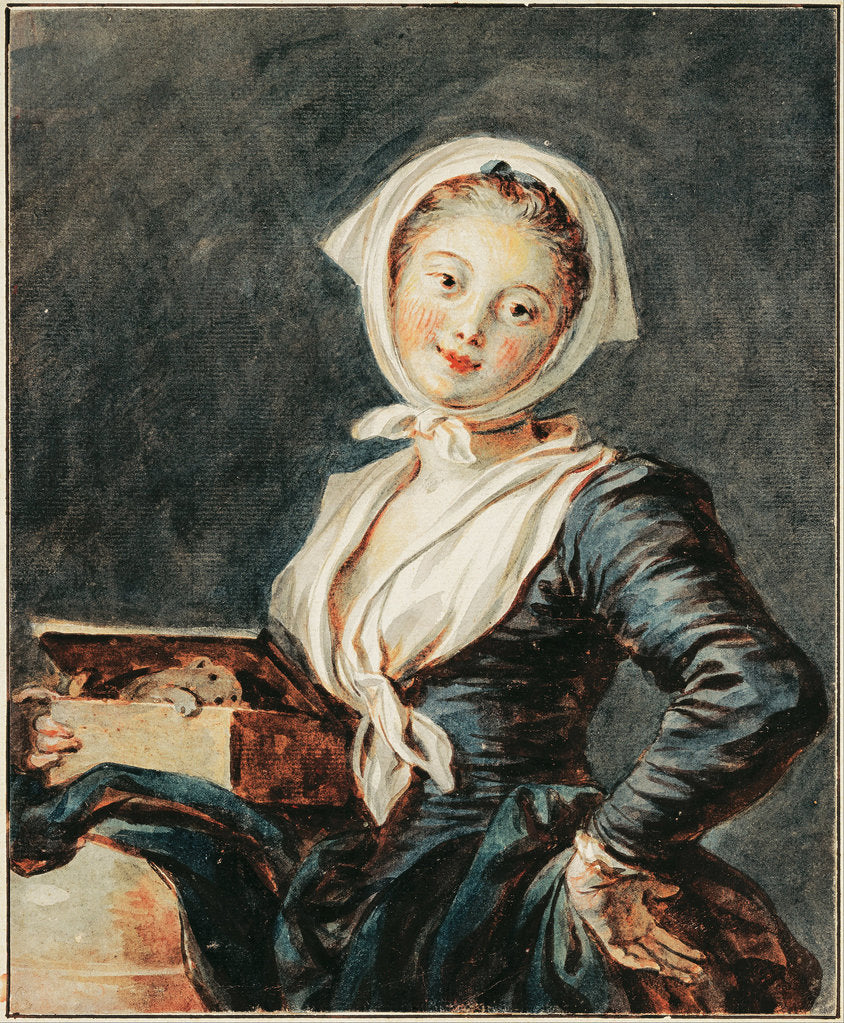 Detail of The Girl with the Marmot by Jean Honoré Fragonard