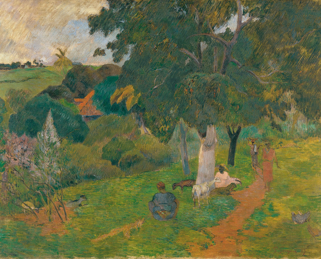 Detail of Coming and Going, Martinique, 1887 by Paul Eugéne Henri Gauguin