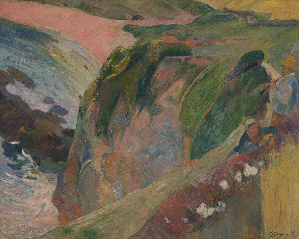 Detail of The Flageolet Player on the Cliff, 1889 by Paul Eugéne Henri Gauguin