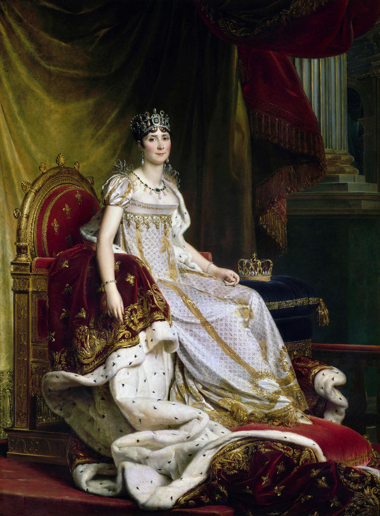 Detail of JosÃ©phine de Beauharnais, the first wife of NapolÃ©on Bonaparte (1763-1814) in Coronation costume by Francois Pascal Simon Gerard