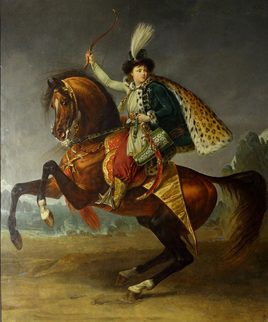 Detail of Equestrian portrait of Prince Boris Nikolayevich Yusupov, 1809 by Baron Antoine Jean Gros