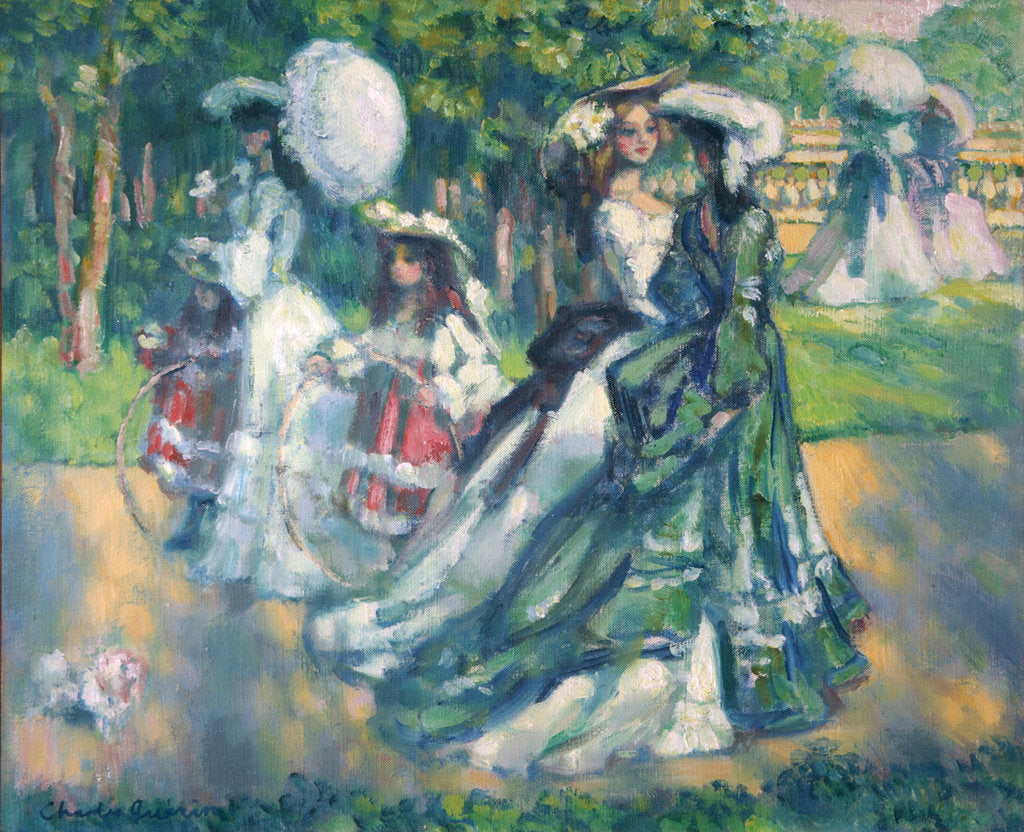 Detail of The Walk in Park, 1902 by Charles Guérin
