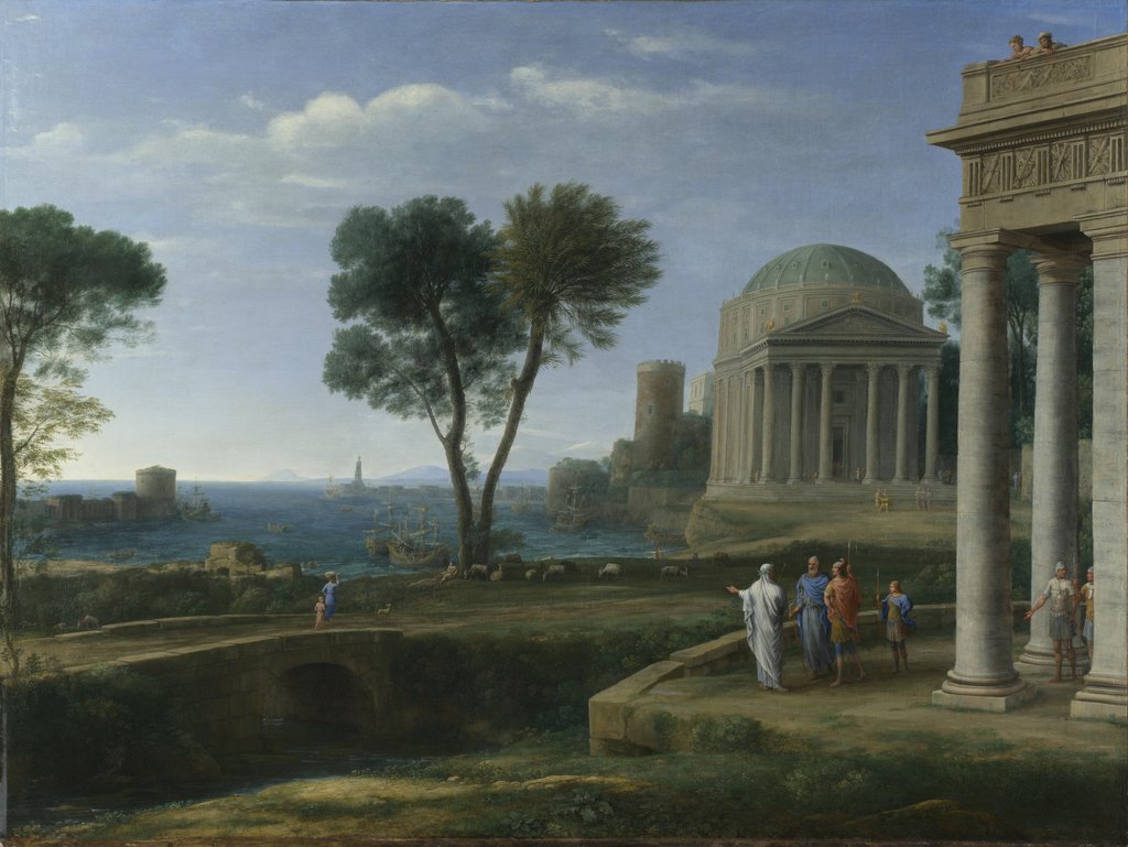 Detail of Landscape with Aeneas at Delos, 1672 by Claude Lorrain