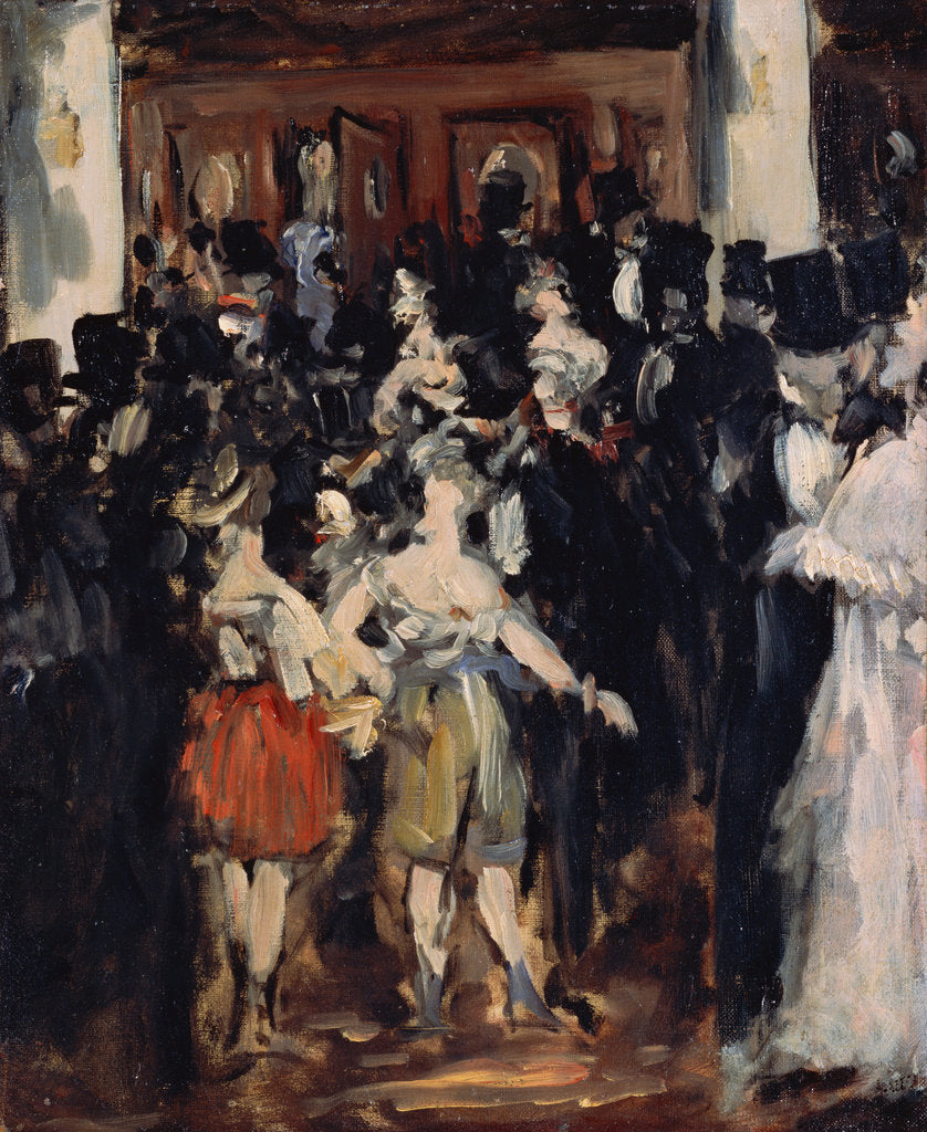 Detail of Masked Ball at the Opera, 1873 by Édouard Manet