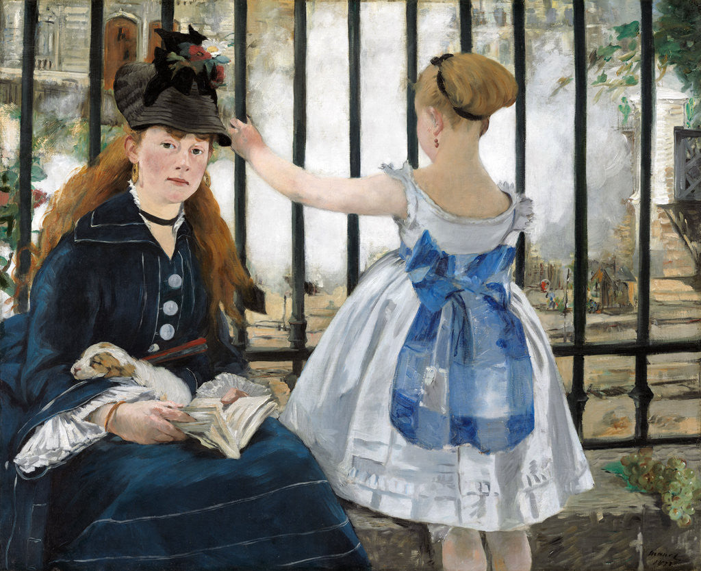 Detail of The Railway by Edouard Manet