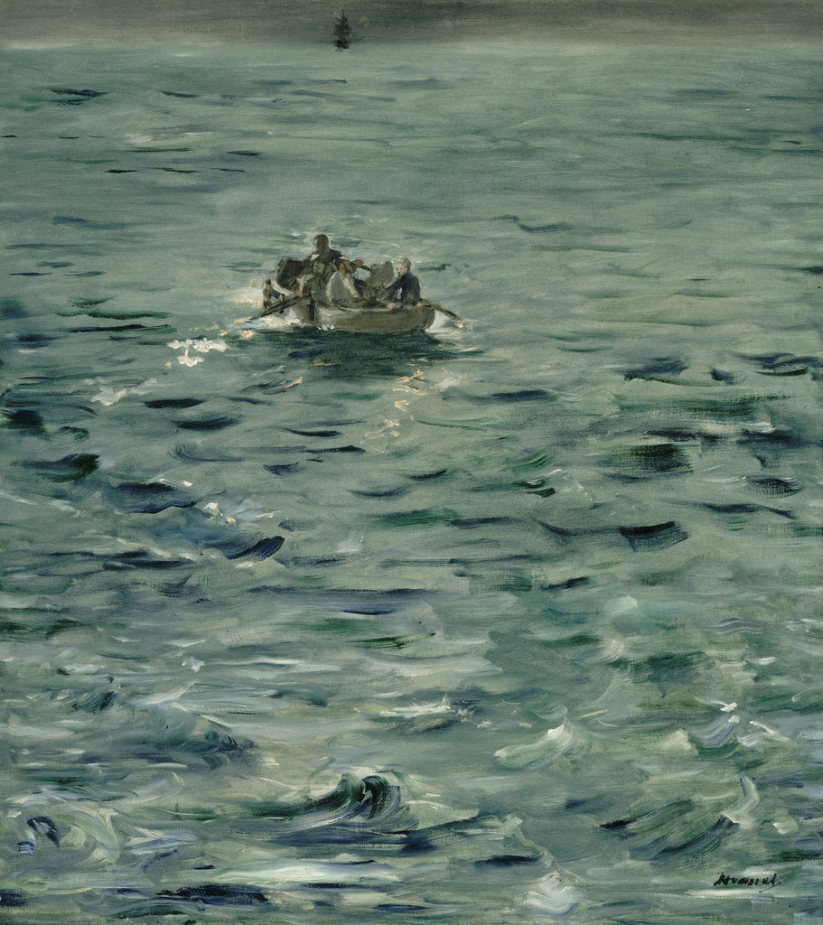 Detail of Rocheforts Escape, ca 1881 by Édouard Manet