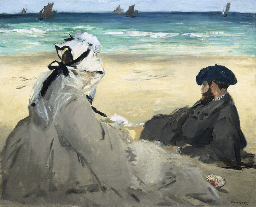 Detail of On the Beach by Edouard Manet