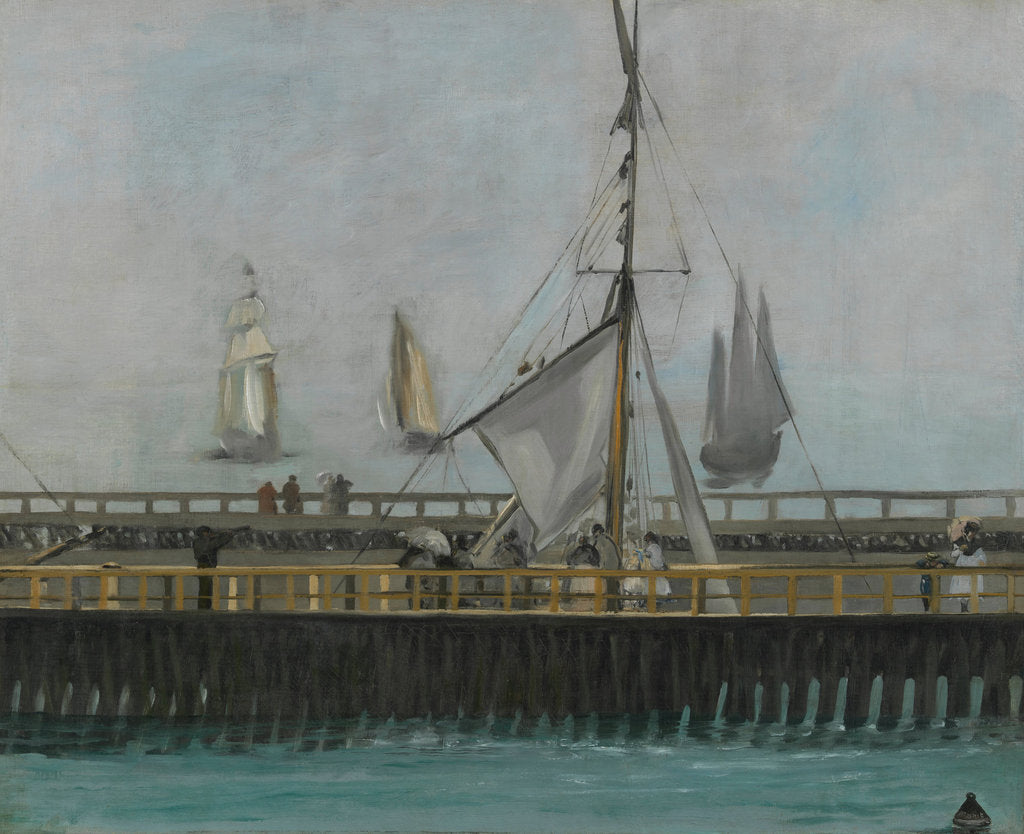 Detail of The jetty of Boulogne-sur-Mer, 1868 by Édouard Manet