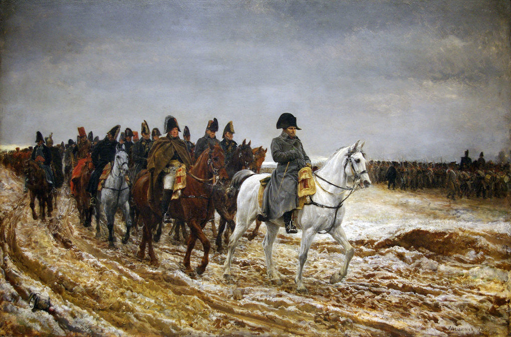 Detail of 1814. Campagne de France (French Campaign) by Ernest Jean Louis Meissonier