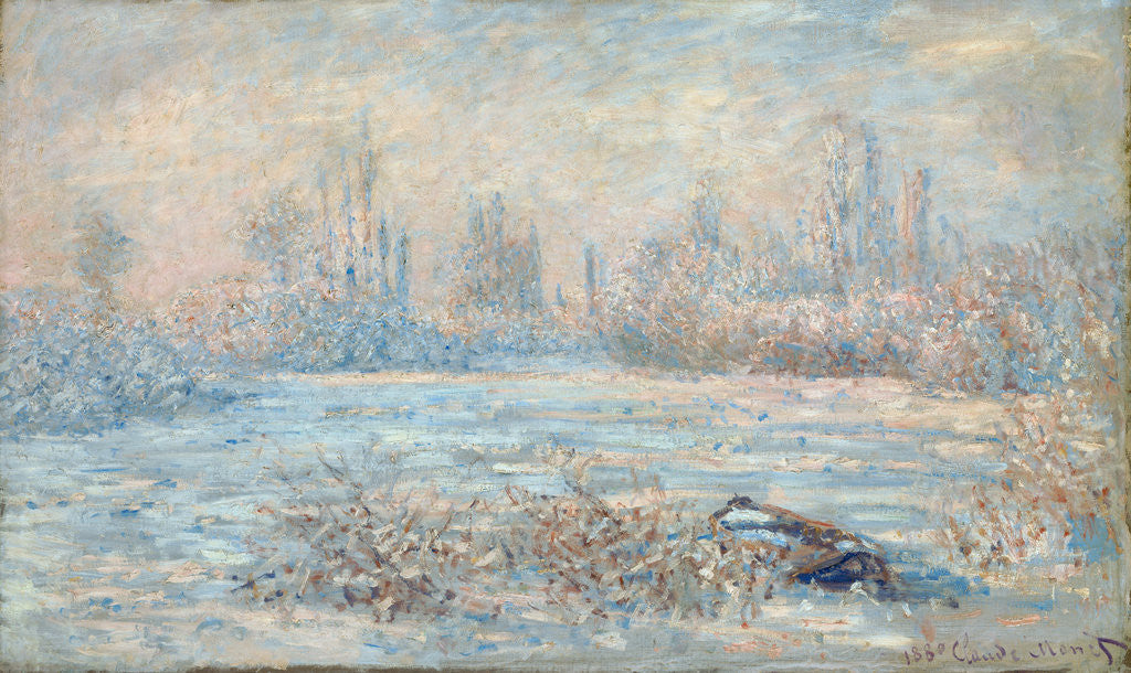 Detail of Frost by Claude Monet