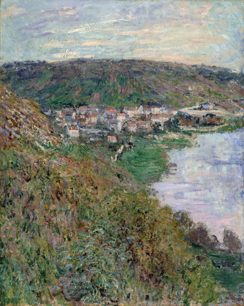 Detail of View of Vétheuil, 1880 by Claude Monet