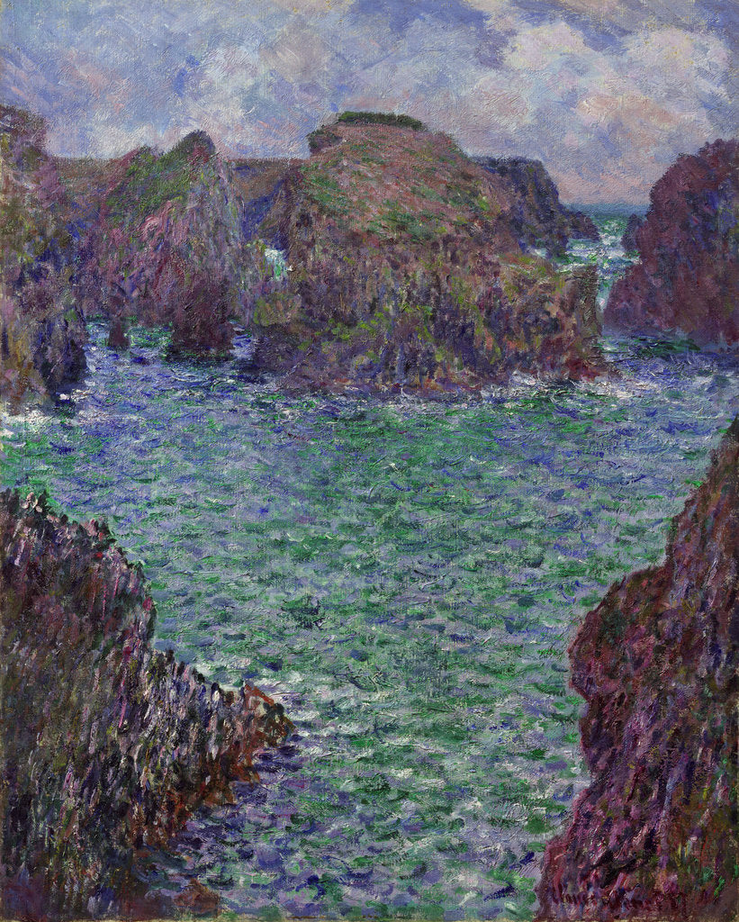 Detail of Port-Goulphar, Belle-Île, 1887 by Claude Monet