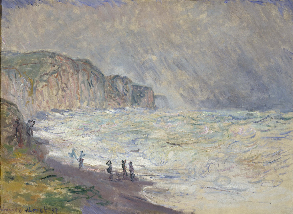 Detail of Heavy Sea at Pourville, 1897 by Claude Monet