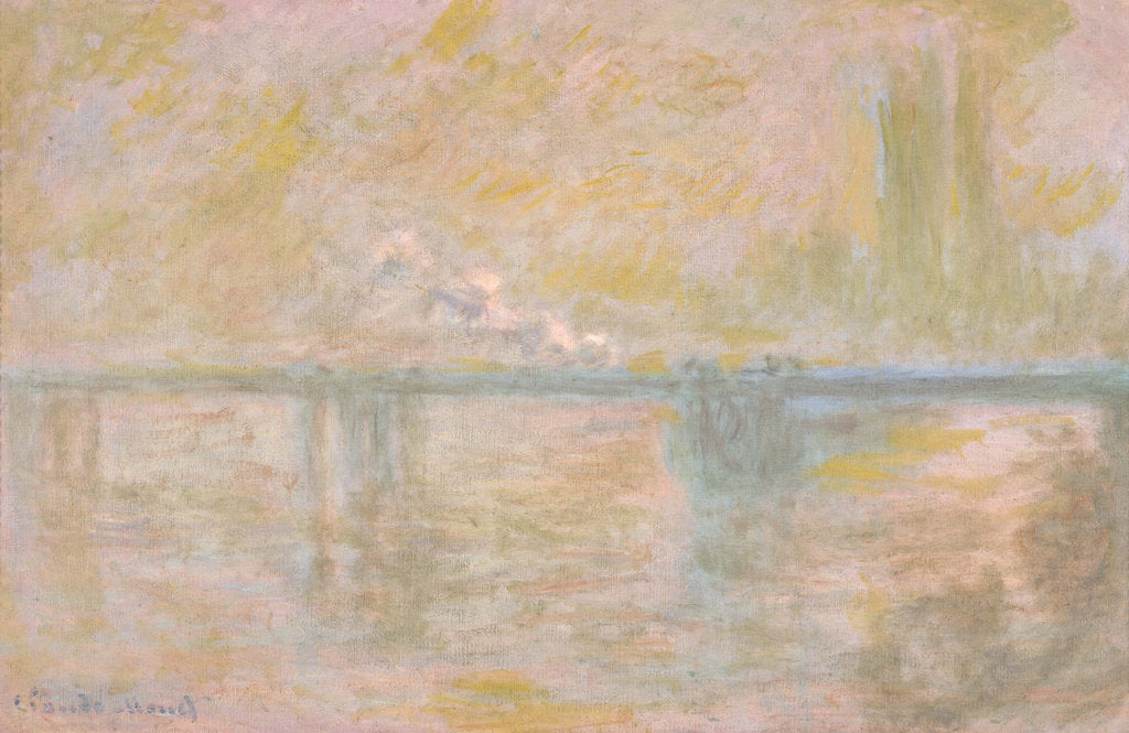 Detail of Charing-Cross Bridge in London, c. 1902 by Claude Monet