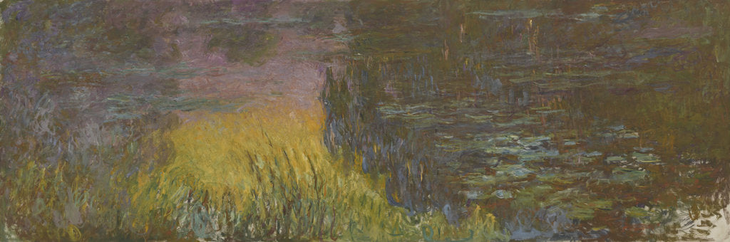 Detail of The Water Lilies - Setting Sun, 1914-1926 by Claude Monet