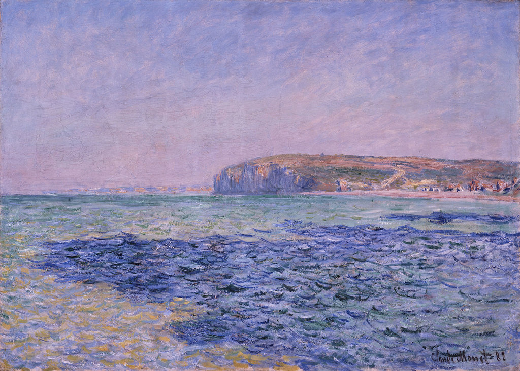 Detail of Shadows on the Sea. The Cliffs at Pourville, 1882 by Claude Monet