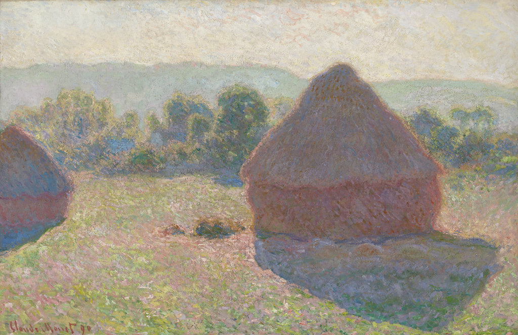 Detail of Haystacks, midday, 1890 by Claude Monet