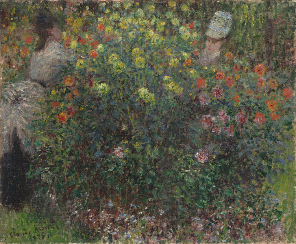 Detail of Ladies in Flowers, 1875 by Claude Monet
