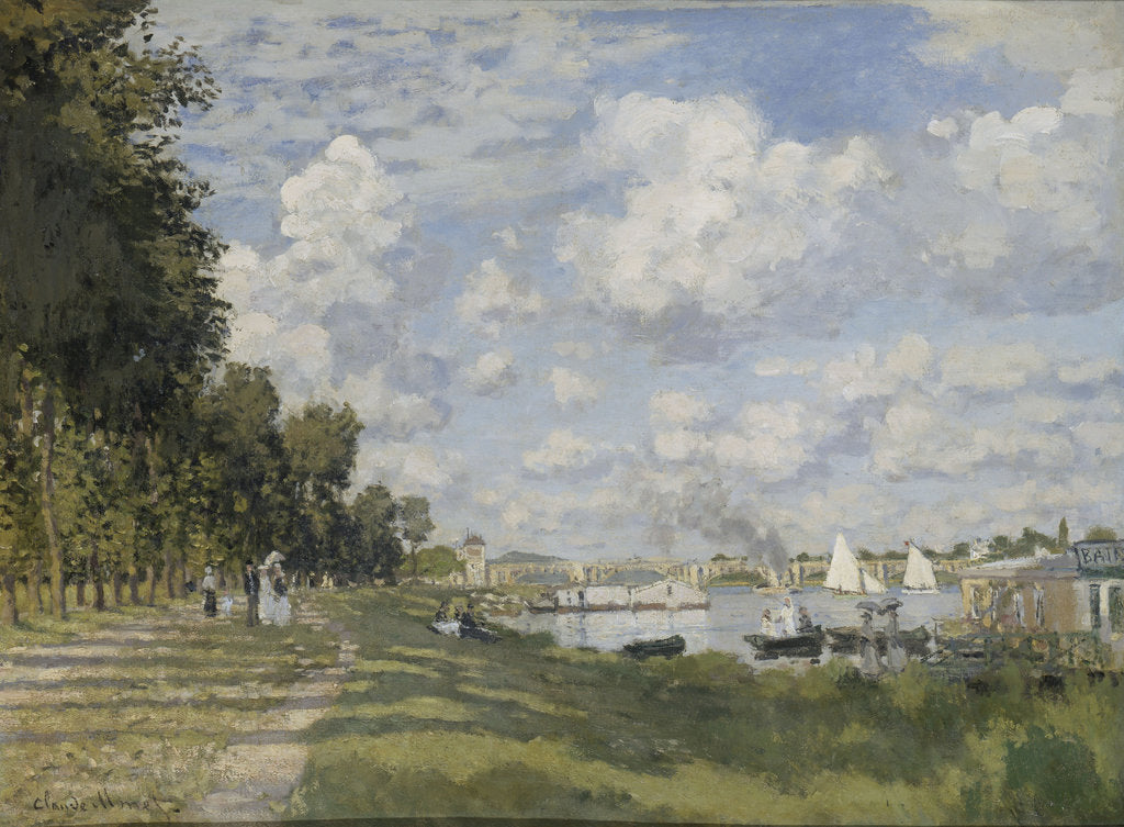 Detail of Le bassin dArgenteuil, 1872 by Claude Monet
