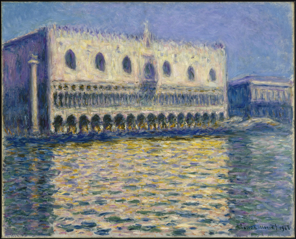 Detail of The Doges Palace (Le Palais ducal), 1908 by Claude Monet