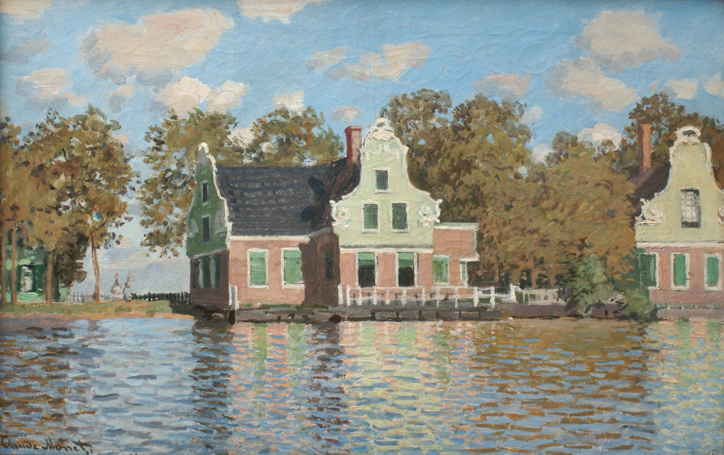 Detail of Houses at the bank of the river Zaan, 1871-1872 by Claude Monet