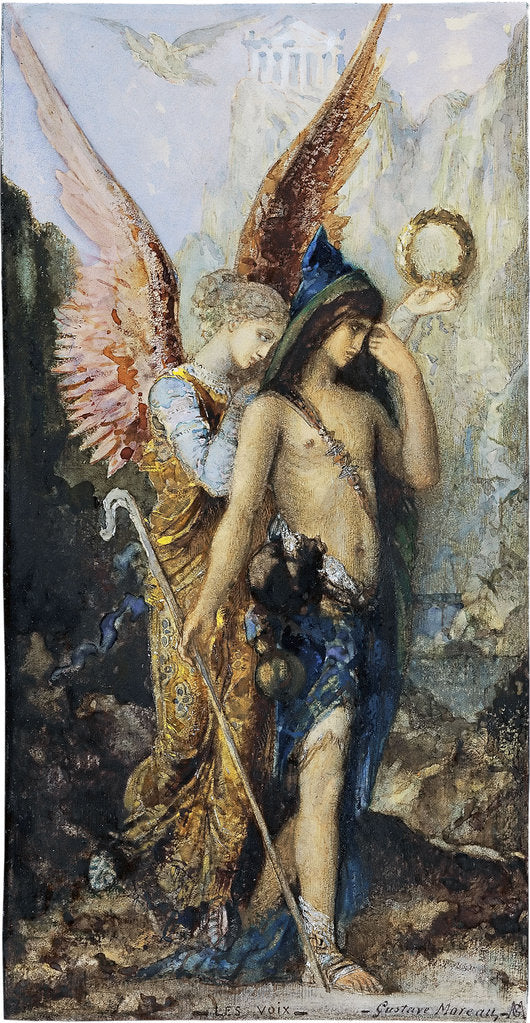 Detail of The Voices, c. 1880 by Gustave Moreau
