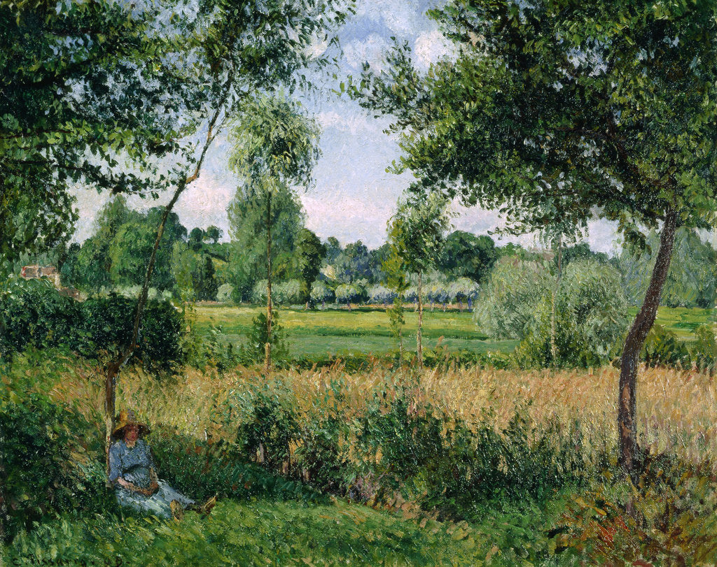 Detail of Morning Sunlight Effect, Eragny, 1899 by Camille Pissarro