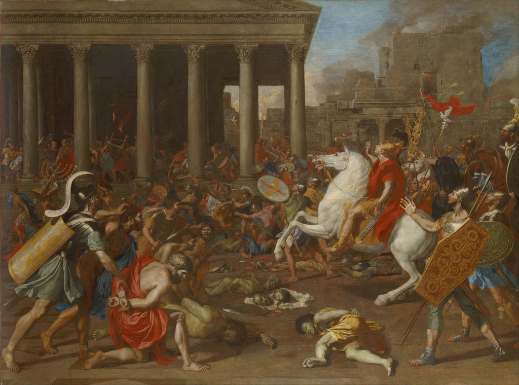 Detail of The Destruction of the Temple of Jerusalem by Emperor Titus, 1638 by Nicolas Poussin