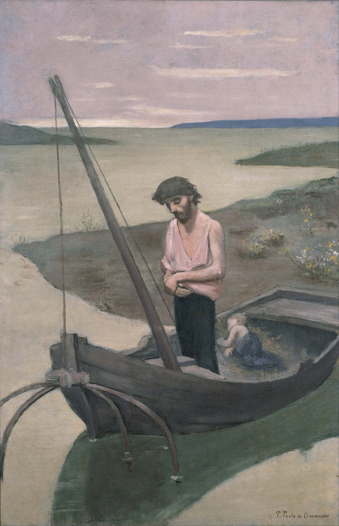 Detail of The Poor Fisherman by Pierre Cécil Puvis de Chavannes