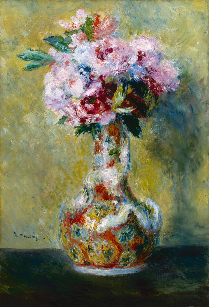 Detail of Bouquet in a Vase by Pierre-Auguste Renoir