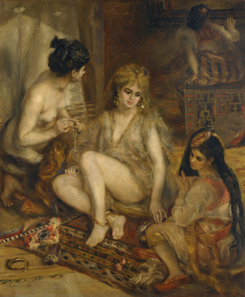 Detail of Parisiennes in Algerian Costume (Harem), 1872 by Pierre Auguste Renoir