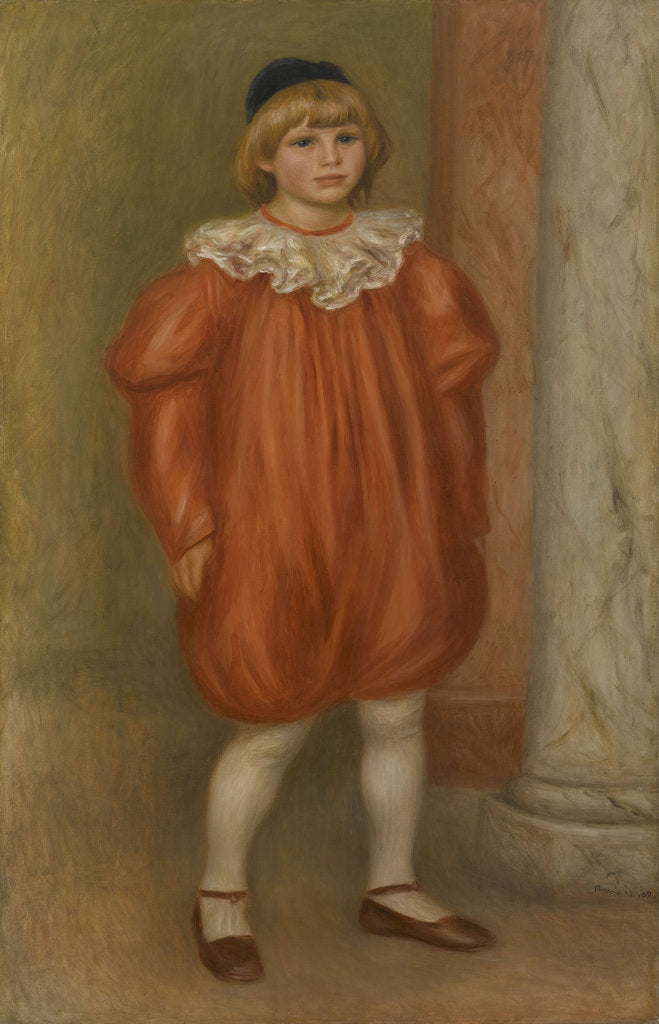 Detail of Claude Renoir in Clown Costume, 1909 by Pierre Auguste Renoir