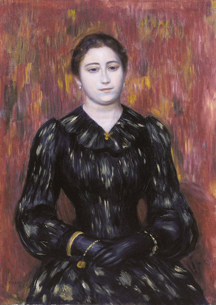 Detail of Portrait of Mme. Paulin, 1885-1890? by Pierre Auguste Renoir