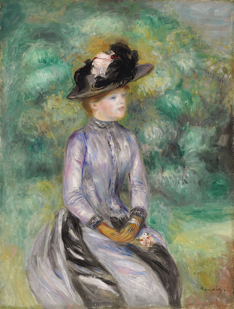 Detail of Adrienne by Pierre-Auguste Renoir