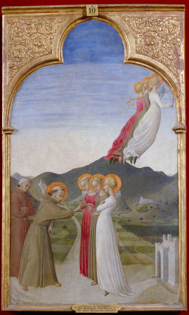 Detail of The Mystical Marriage Of St. Francis Of Assisi, 1444 by Sassetta