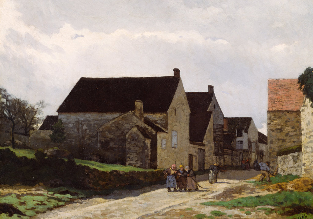 Detail of Women Going to the Woods, 1866 by Alfred Sisley