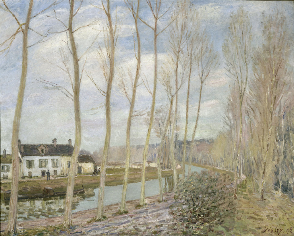 Detail of Canal du Loing, 1892 by Alfred Sisley