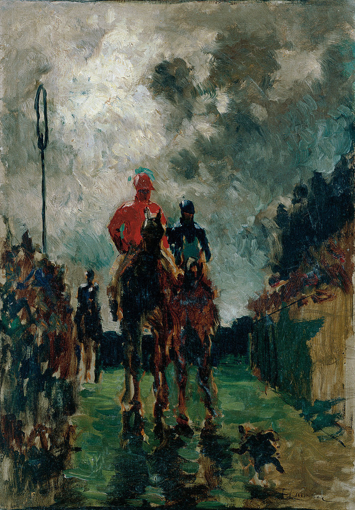 Detail of The Jockeys, 1882 by Henri de Toulouse-Lautrec