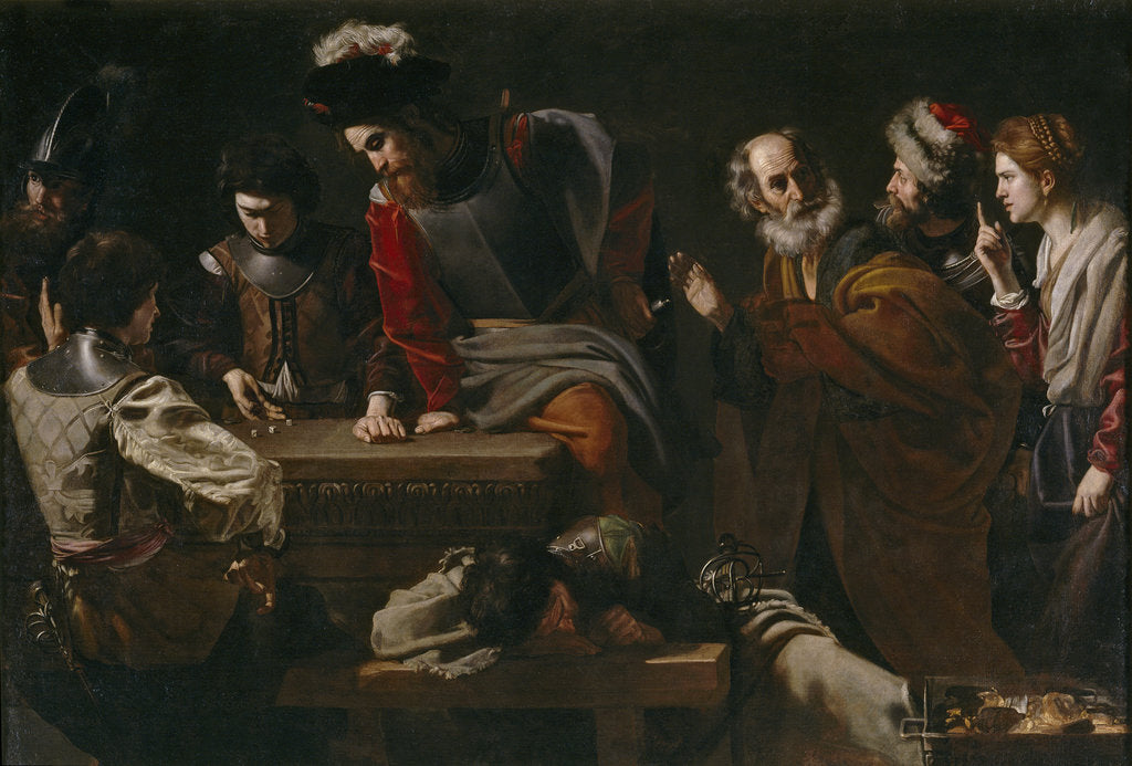 Detail of The Denial of Saint Peter, ca 1625 by Nicolas Tournier