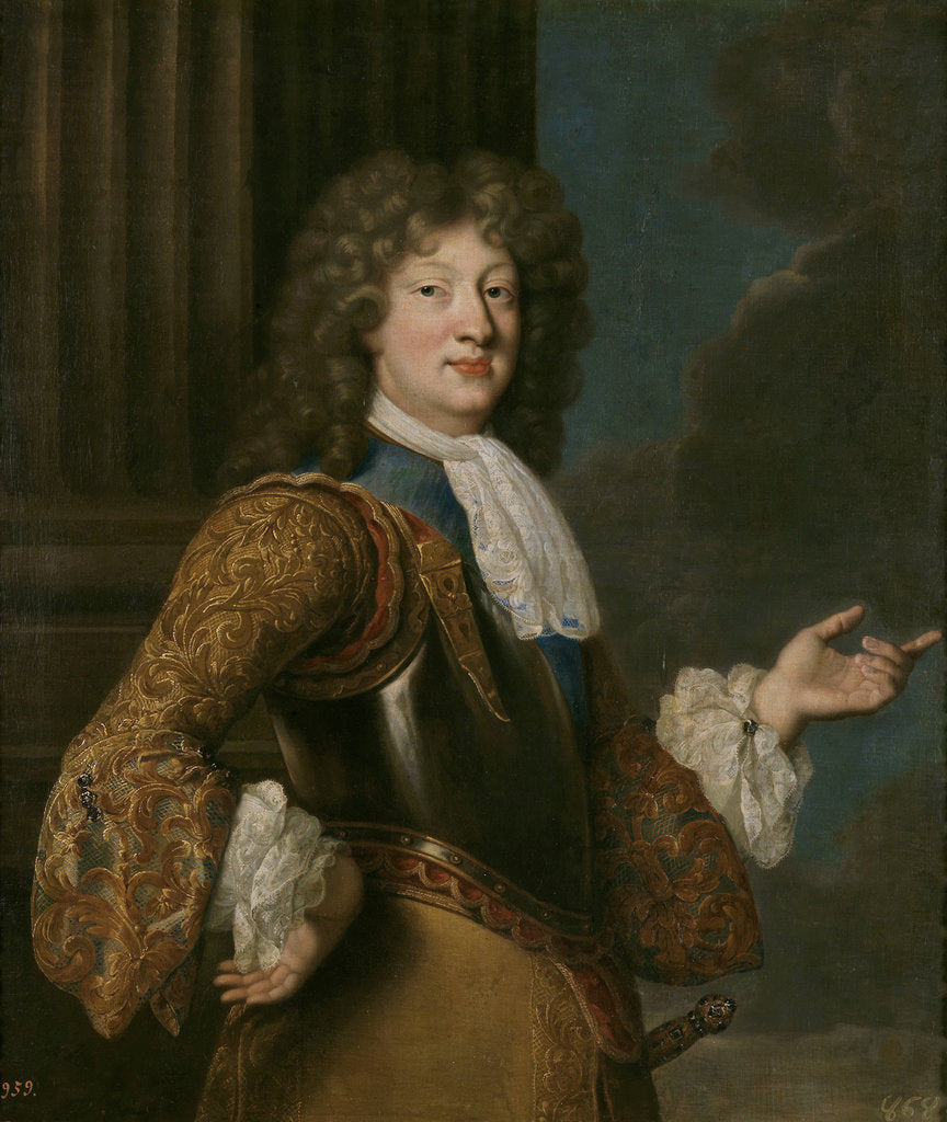 Detail of Portrait of Louis, Grand Dauphin of France by François de Troy