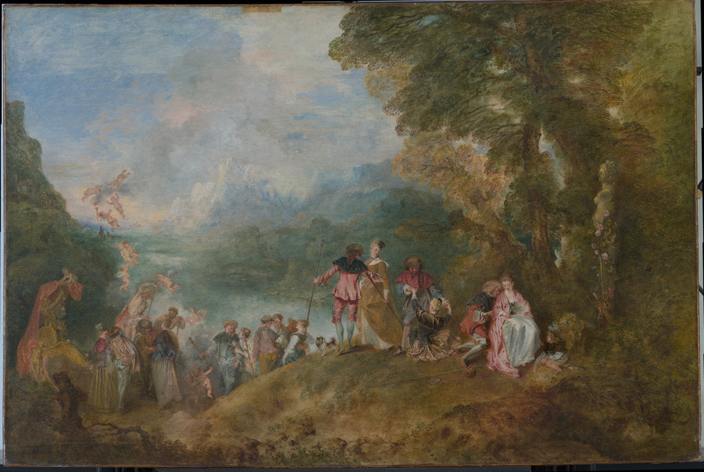 Pilgrimage to Cythera (Embarkation for Cythera), 1717 by Jean Antoine Watteau