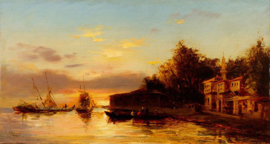 Detail of View of Istanbul, Second Half of the 19th cen by Felix-Francois George Ziem