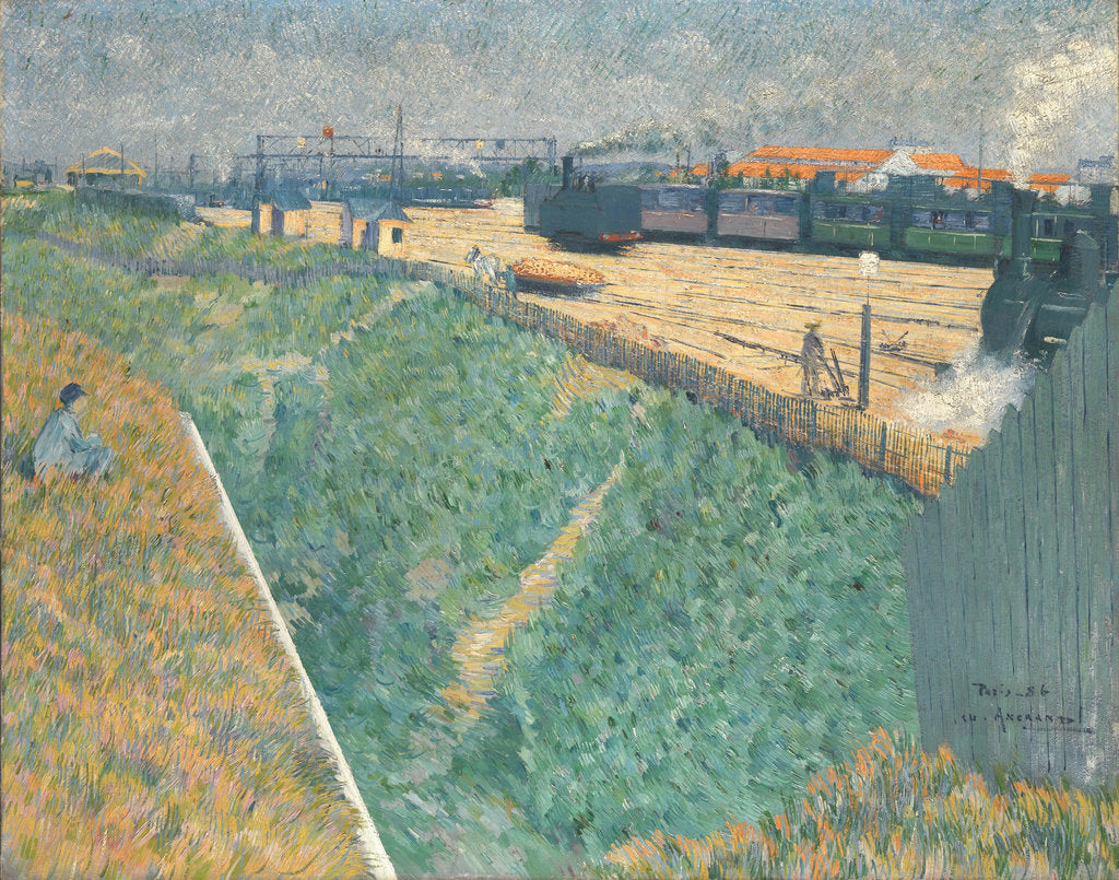 Detail of The Western Railway at its Exit from Paris, 1886 by Charles Angrand