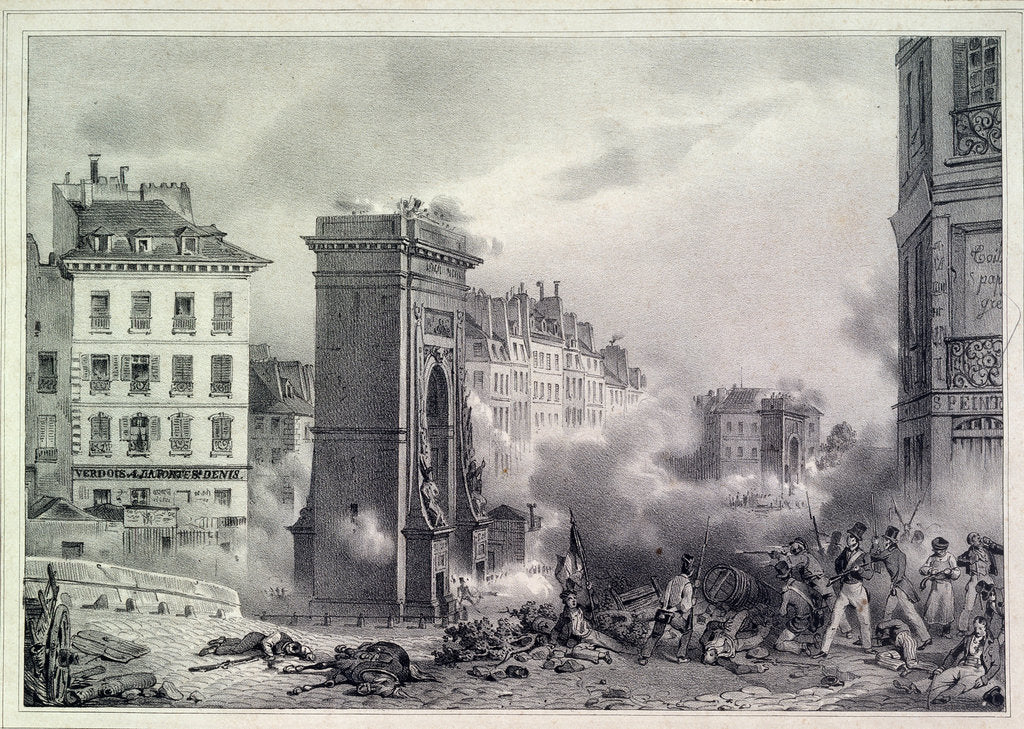Detail of Paris. The July Revolution of 1830, 1830 by Anonymous
