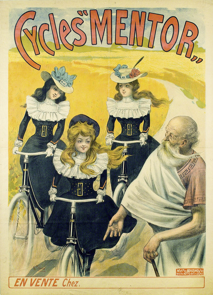Detail of Cycles Mentor (Poster), ca 1896 by Anonymous